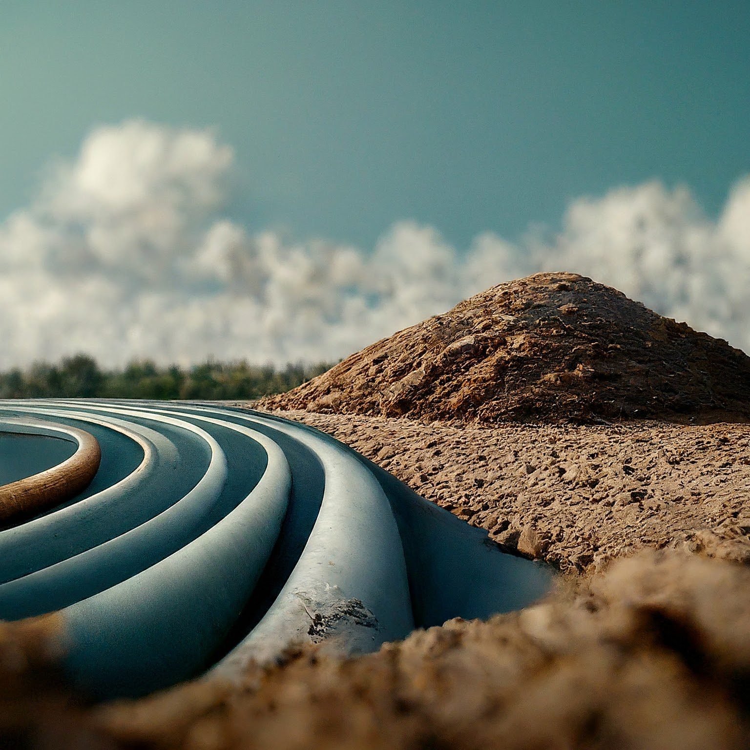 Septic tank pipes being installed for septic system in Brentwood TN